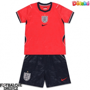 Anglie Dětské Venkovní dres komplet MS 2026 Krátký Rukáv (+ trenýrky)